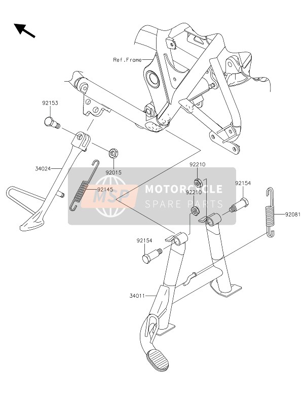 Kawasaki W800 2016 In Piedi(S) per un 2016 Kawasaki W800