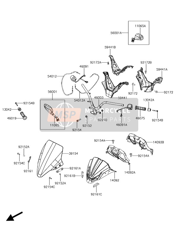 59441Y005967, COVER-HANDLE,Top,M.M.Gray, Kawasaki, 0