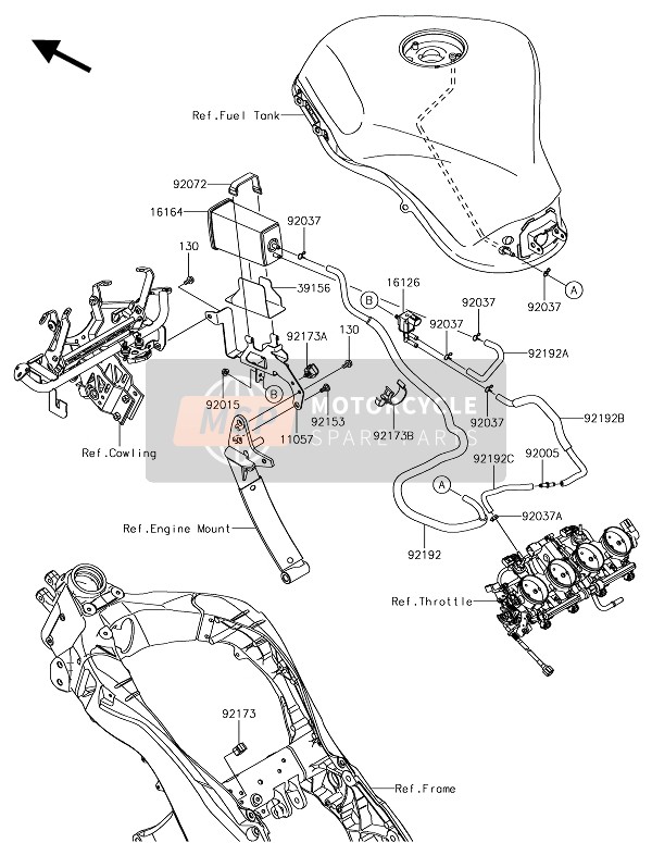 110570456, Bracket, Canister, Kawasaki, 0