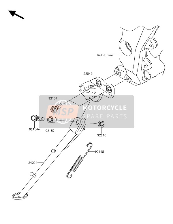 Kawasaki NINJA 1000 2017 STÄNDER für ein 2017 Kawasaki NINJA 1000