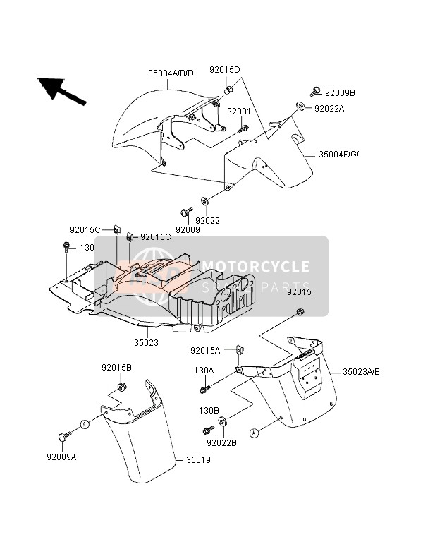 350231350, FENDER-REAR,Rr, Kawasaki, 0