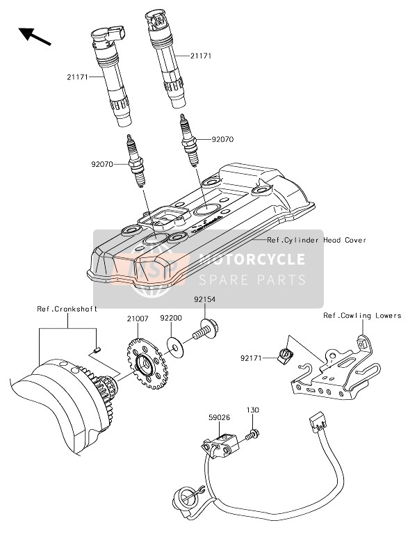 Kawasaki NINJA 650 ABS 2017 Sistema de encendido para un 2017 Kawasaki NINJA 650 ABS