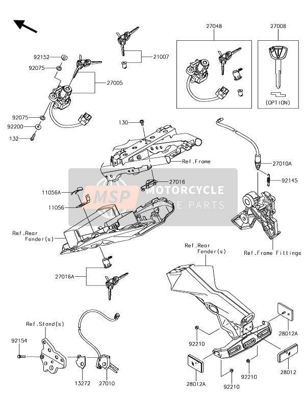 270485113, SWITCH-ASSY, Kawasaki, 0