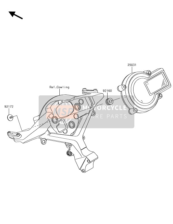 Kawasaki NINJA H2R 2017 Meter(S) voor een 2017 Kawasaki NINJA H2R