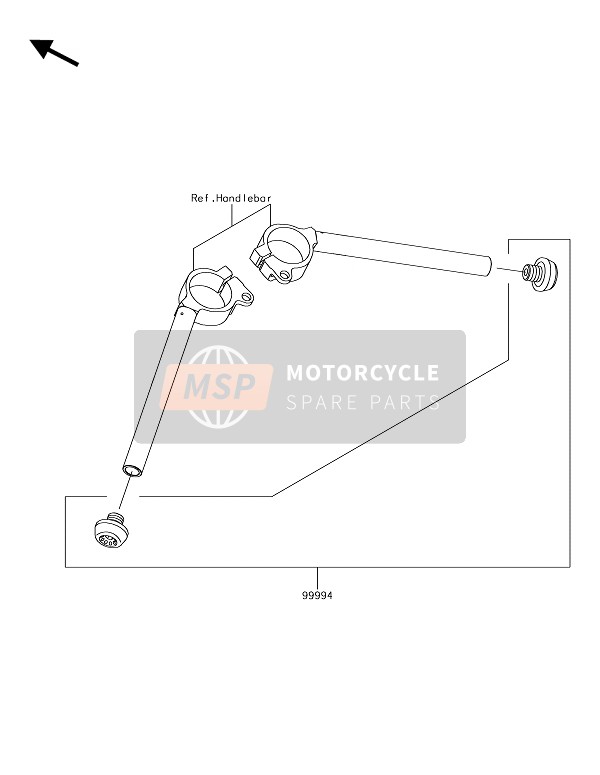 Kawasaki NINJA H2R 2017 Accessoire voor een 2017 Kawasaki NINJA H2R