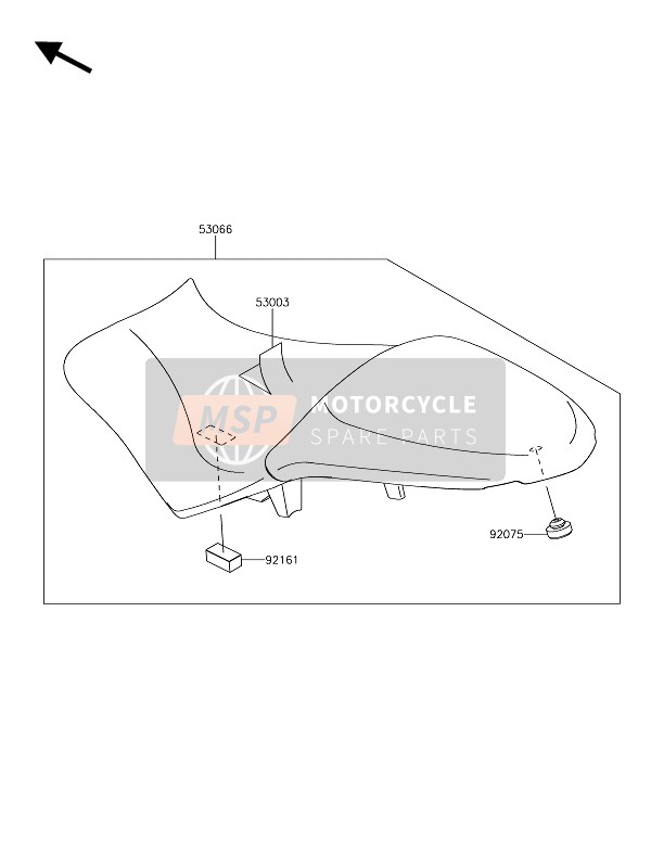 Kawasaki VERSYS 650 ABS 2017 Seat for a 2017 Kawasaki VERSYS 650 ABS