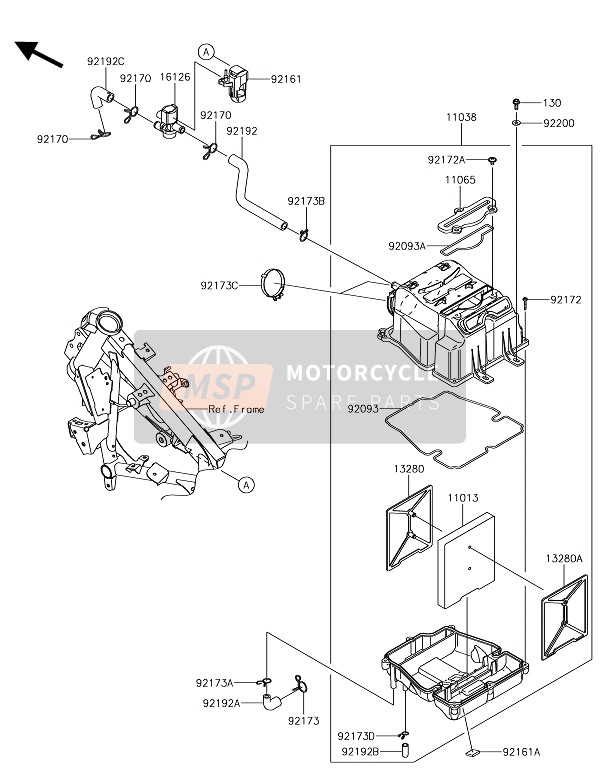 110130762, ELEMENT-AIR Filter, Kawasaki, 0