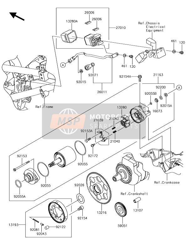 260110958, WIRE-LEAD, Starter, Kawasaki, 0