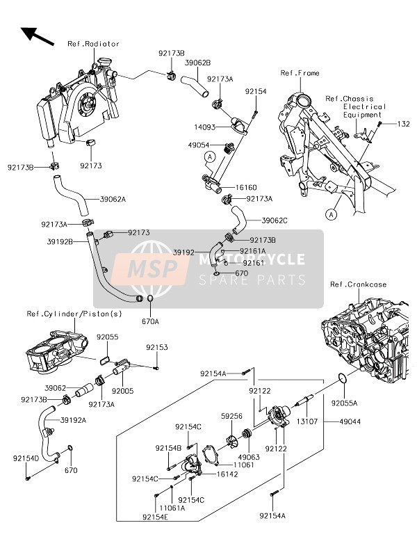 490440015, PUMP-WATER, Kawasaki, 0