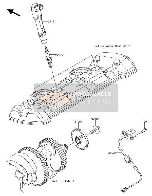 Kawasaki Z1000R EDITION 2017 Ignition System for a 2017 Kawasaki Z1000R EDITION