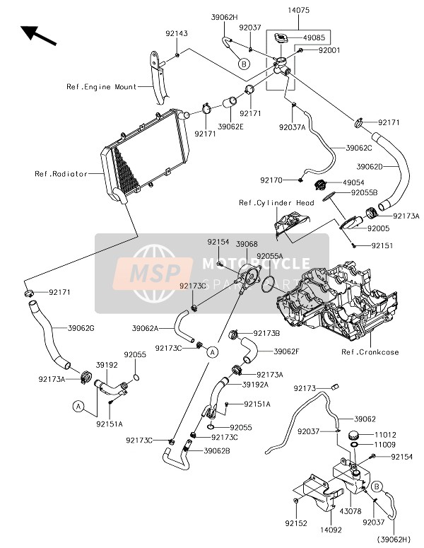 921731552, Clamp, Kawasaki, 1