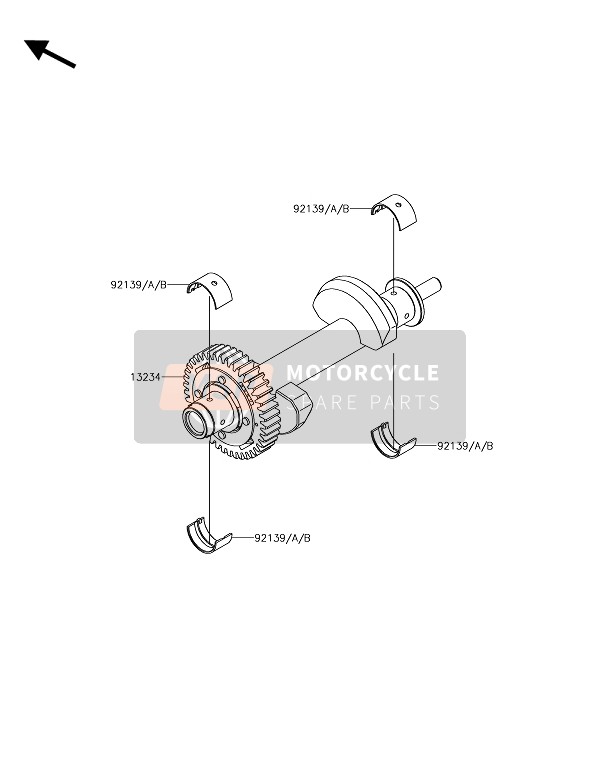 Kawasaki Z650 ABS 2017 Bilanciatore per un 2017 Kawasaki Z650 ABS