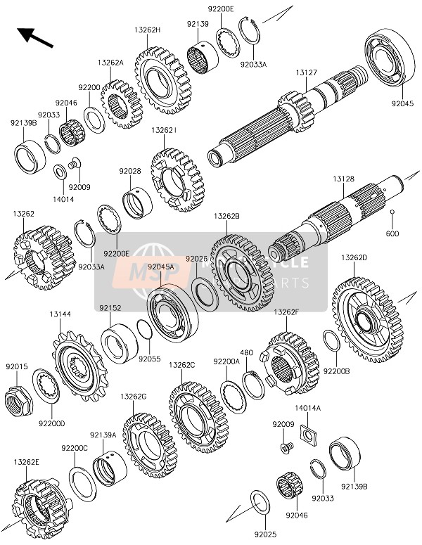 Kawasaki Z650 ABS 2017 Transmission for a 2017 Kawasaki Z650 ABS