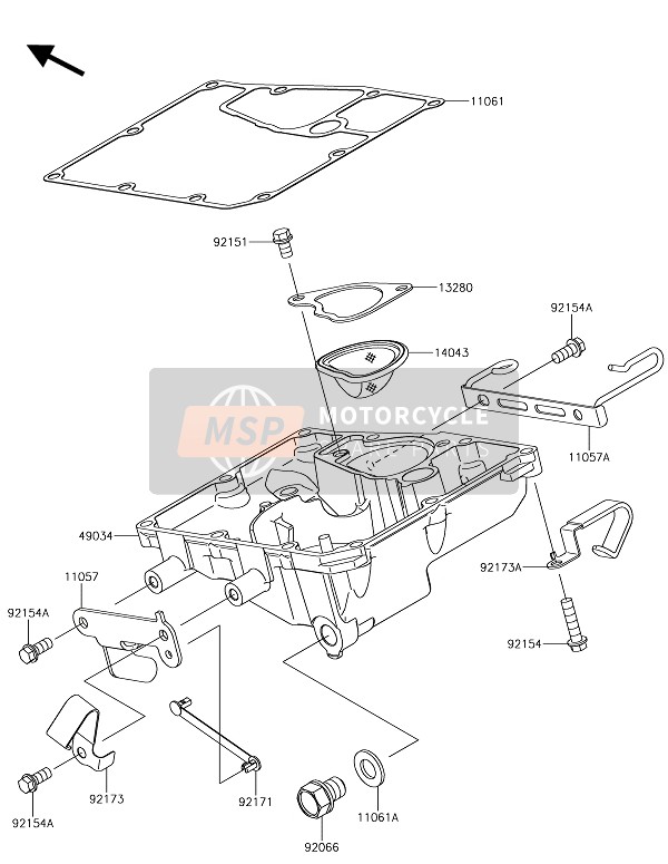 921541426, Bolt,Flanged,6X14, Kawasaki, 1