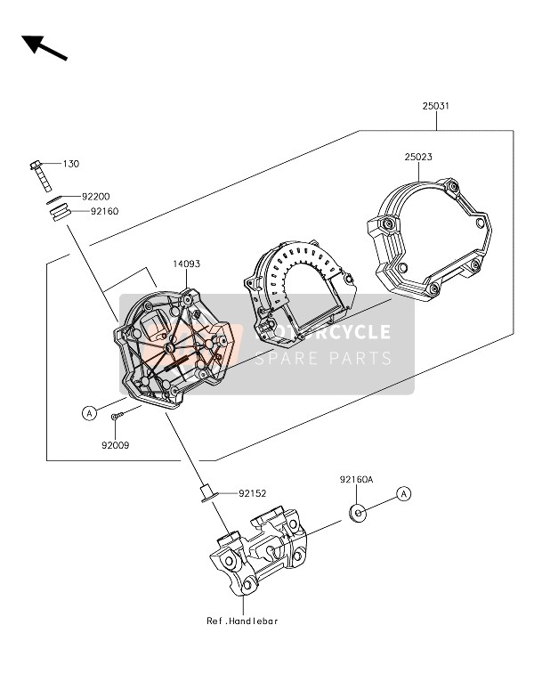 250230126, COVER-METER Case,Upp, Kawasaki, 0