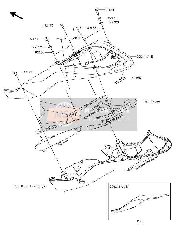 36041005336P, COVER-TAIL, P.M.Gray, Kawasaki, 4