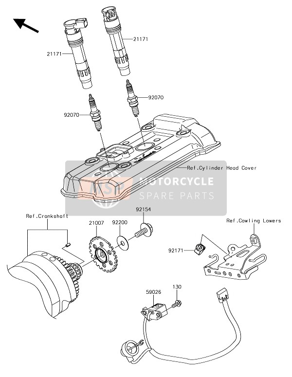 Kawasaki NINJA 650 2018 Ontbrandingssysteem voor een 2018 Kawasaki NINJA 650