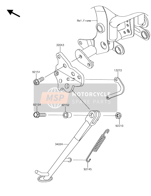 Kawasaki NINJA 650 2018 STÄNDER für ein 2018 Kawasaki NINJA 650