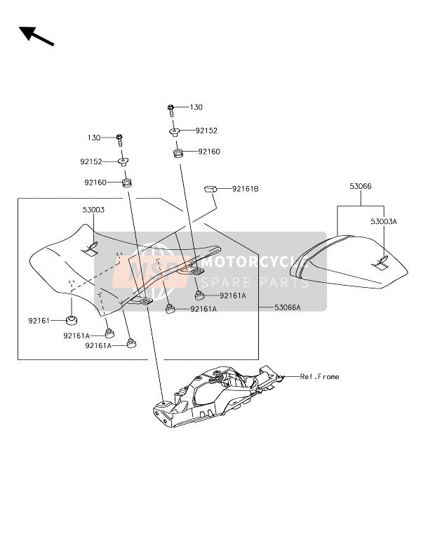 Kawasaki NINJA ZX-10R 2018 Posto A Sedere per un 2018 Kawasaki NINJA ZX-10R