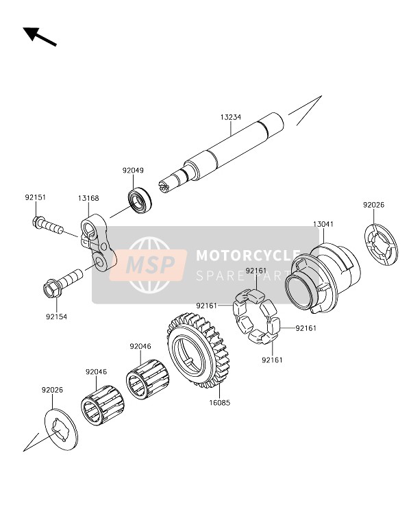 Kawasaki NINJA ZX-10RR 2018 Balancer voor een 2018 Kawasaki NINJA ZX-10RR