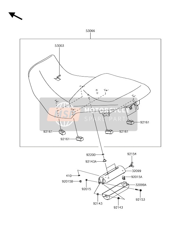 Kawasaki VERSYS 1000 2018 Posto A Sedere per un 2018 Kawasaki VERSYS 1000