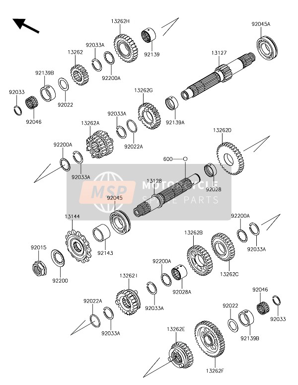 Kawasaki VERSYS-X 300 2018 Transmission for a 2018 Kawasaki VERSYS-X 300