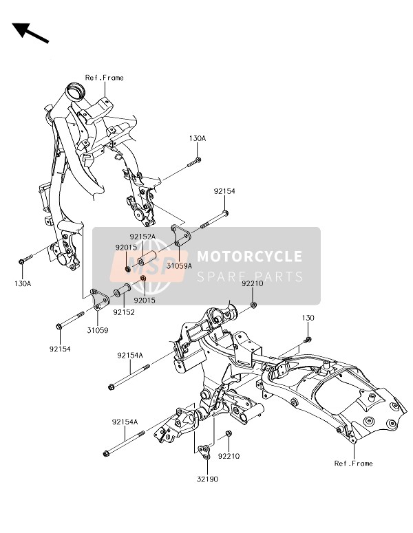 Kawasaki VULCAN S ABS 2018 Montaje del motor para un 2018 Kawasaki VULCAN S ABS