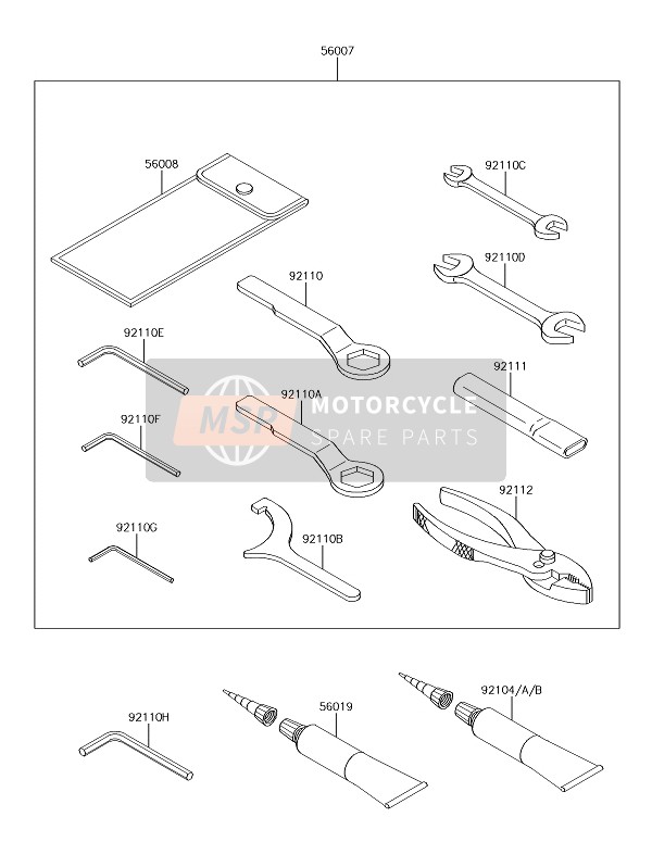 Kawasaki VULCAN S ABS 2018 Strumenti dei proprietari per un 2018 Kawasaki VULCAN S ABS