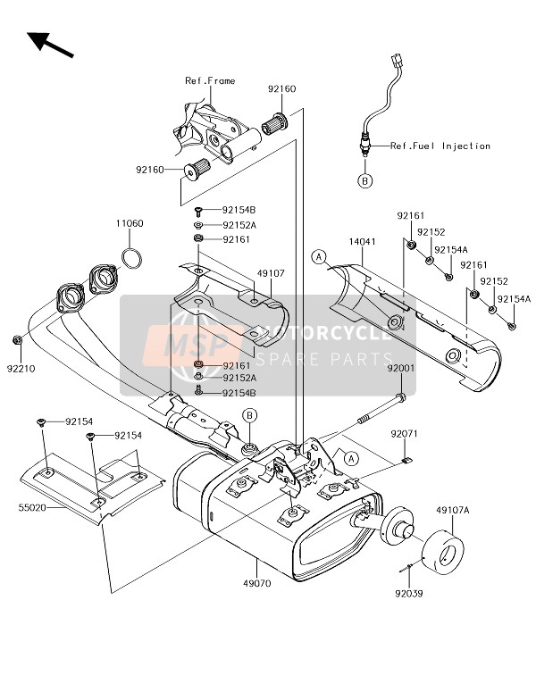 Kawasaki VULCAN S CAFE 2018 Silenziatore(S) per un 2018 Kawasaki VULCAN S CAFE