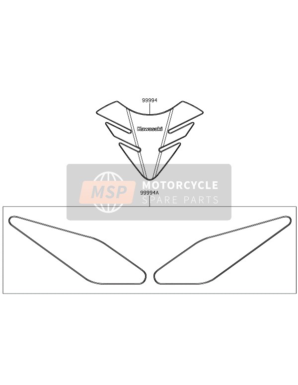 Kawasaki Z650 2018 Accessoire (Tampons) pour un 2018 Kawasaki Z650