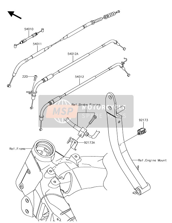 Kawasaki Z1000 2018 KABEL für ein 2018 Kawasaki Z1000