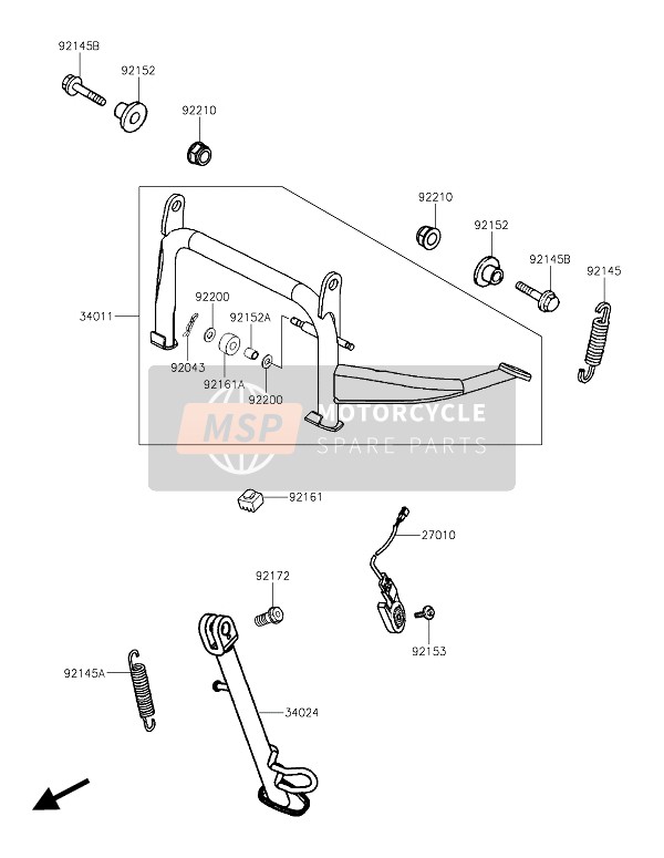 Kawasaki J300 2019 In Piedi(S) per un 2019 Kawasaki J300