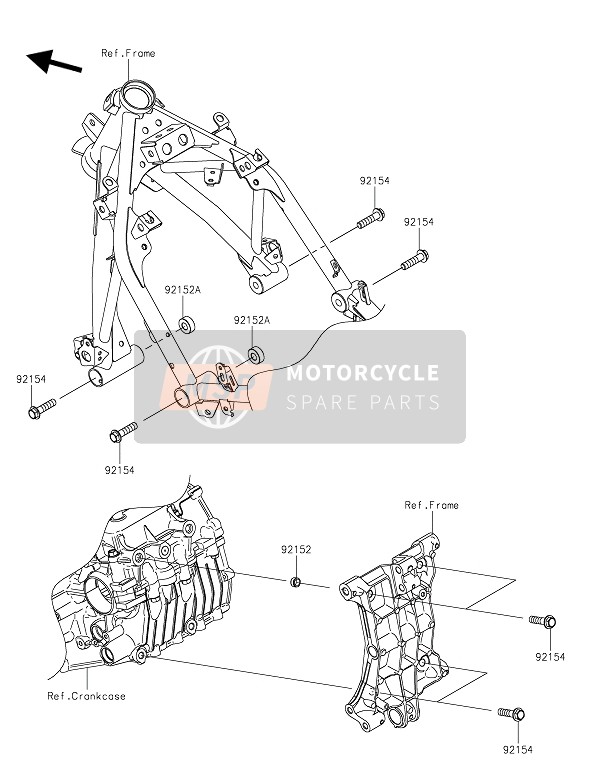 Kawasaki NINJA 400 2019 Montage moteur pour un 2019 Kawasaki NINJA 400