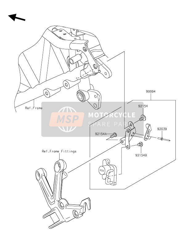 Kawasaki NINJA H2 SX 2019 Accesorio (Bloqueo de casco) para un 2019 Kawasaki NINJA H2 SX