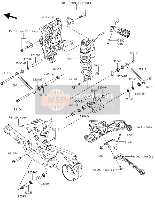 450140657, Shockabsorber, Ohlins, Kawasaki, 0