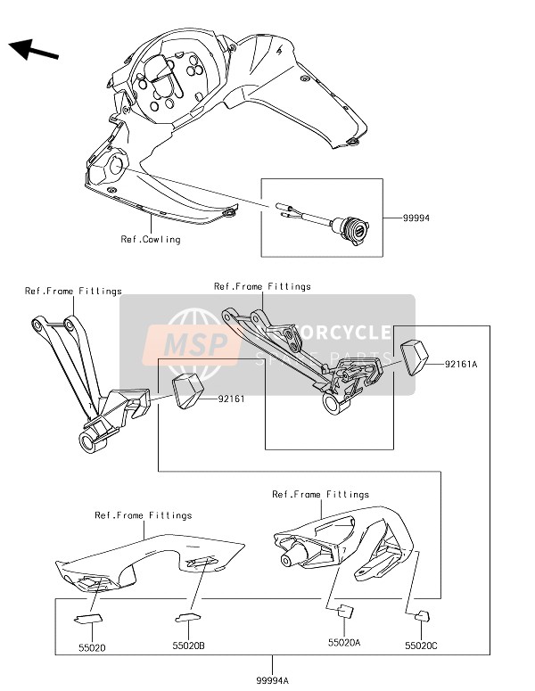 Kawasaki Z1000SX 2019 Accessoire (Dc-uitgang ETC.) voor een 2019 Kawasaki Z1000SX