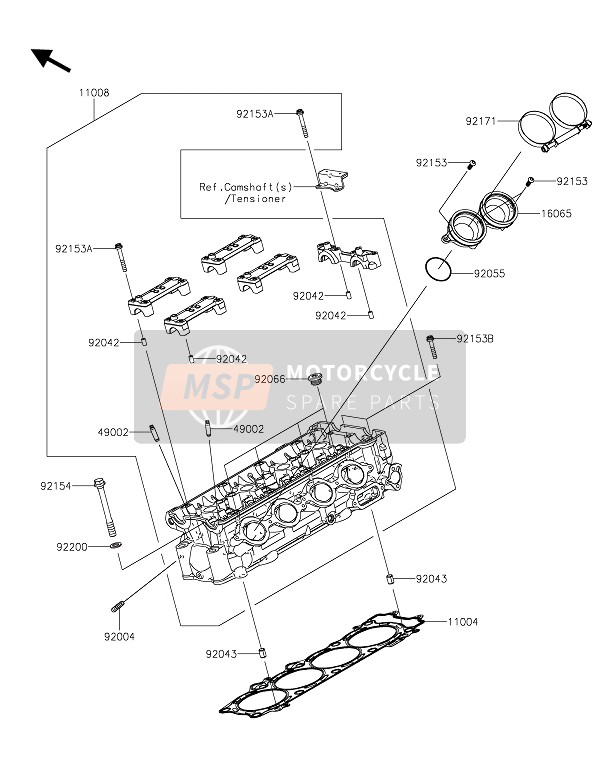 Kawasaki ZZR1400 ABS 2019 Cylinder for a 2019 Kawasaki ZZR1400 ABS