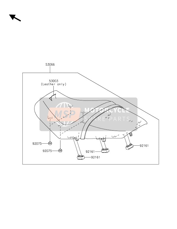 Kawasaki ZZR1400 ABS 2019 Siège pour un 2019 Kawasaki ZZR1400 ABS