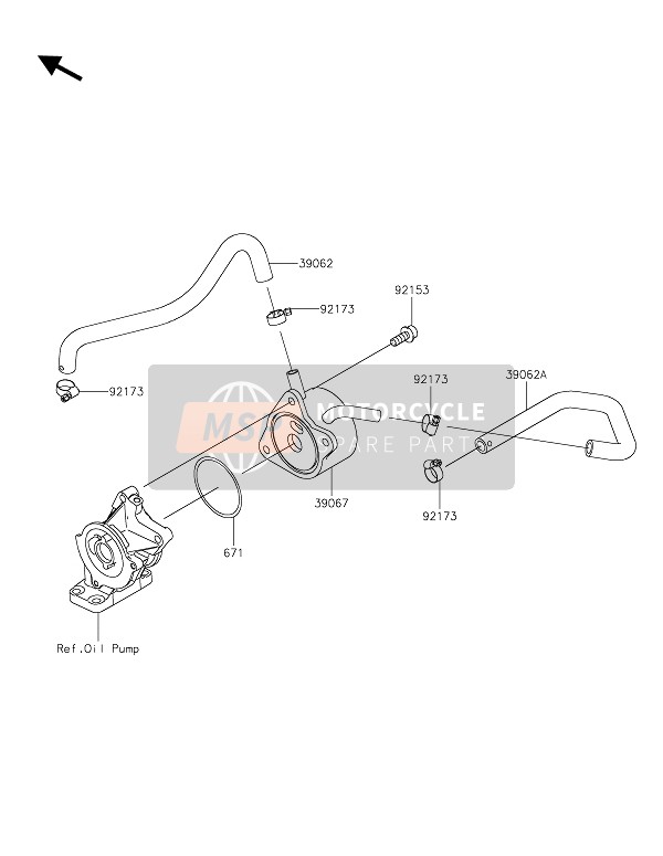 Kawasaki NINJA ZX-6R 2019 Oil Cooler for a 2019 Kawasaki NINJA ZX-6R