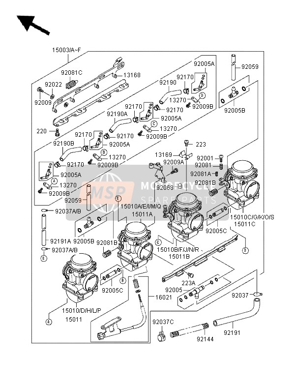 150101927, Carburetor,Rh,Inside, Kawasaki, 0