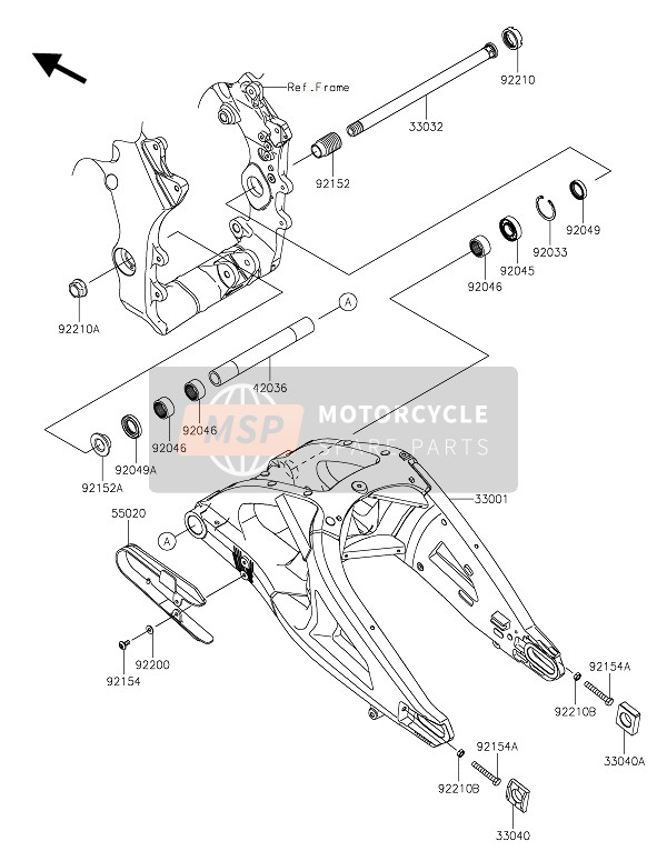 Kawasaki NINJA ZX-10RSE 2019 SCHWINGE für ein 2019 Kawasaki NINJA ZX-10RSE