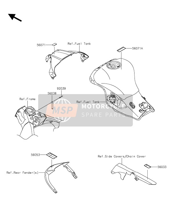 Kawasaki NINJA ZX-10RSE 2019 Labels for a 2019 Kawasaki NINJA ZX-10RSE