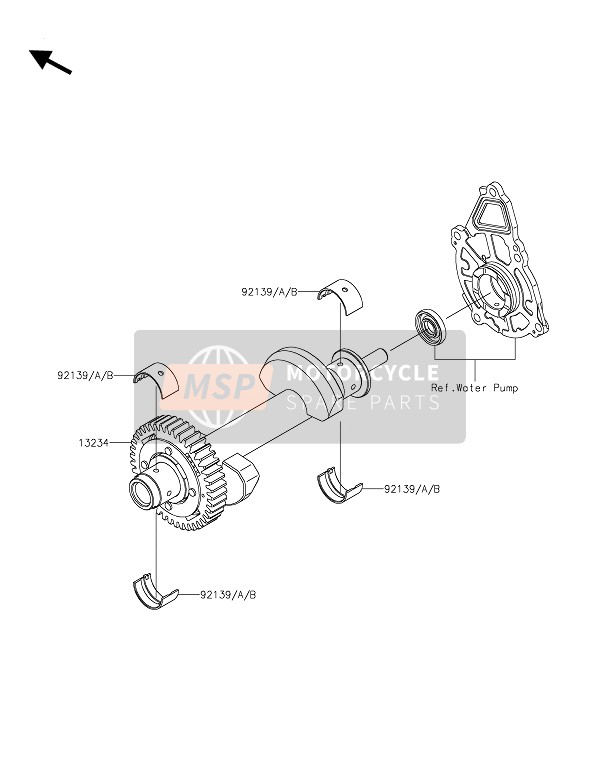 Kawasaki VERSYS 650 2019 Balancer voor een 2019 Kawasaki VERSYS 650