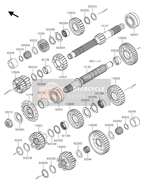 Kawasaki VERSYS 1000 2019 Transmission for a 2019 Kawasaki VERSYS 1000