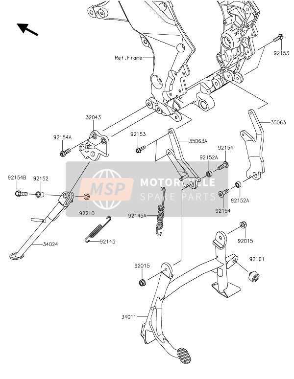 921542330, Bolt,Flanged,10X37, Kawasaki, 0