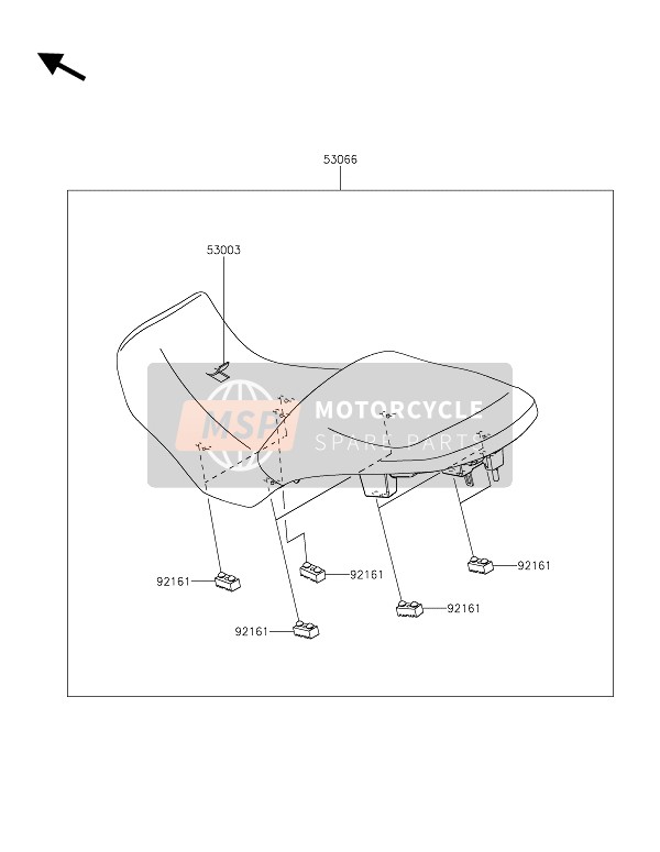 Kawasaki VERSYS 1000 2019 Zadel voor een 2019 Kawasaki VERSYS 1000