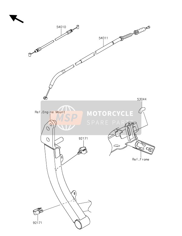 Kawasaki VERSYS 1000 2019 Kabels voor een 2019 Kawasaki VERSYS 1000