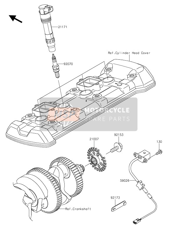 Kawasaki VERSYS 1000 SE 2019 Sistema de encendido para un 2019 Kawasaki VERSYS 1000 SE