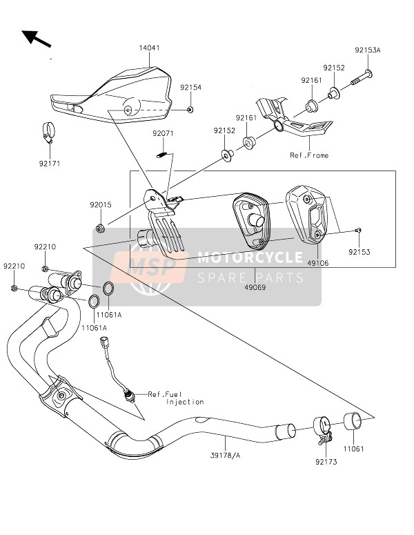 Kawasaki VERSYS-X 300 2019 Silenziatore(S) per un 2019 Kawasaki VERSYS-X 300