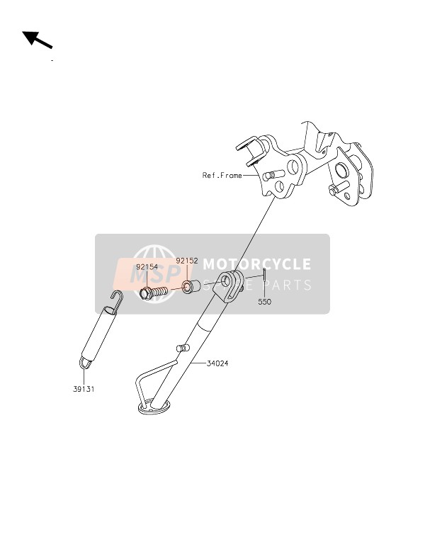 Kawasaki VERSYS-X 300 2019 Stand(S) for a 2019 Kawasaki VERSYS-X 300